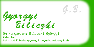 gyorgyi biliczki business card